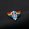 "LGBTQ Medical Enamel Pins: Rainbow Snake Caduceus, Cute Lapel Backpack Brooch Badge for Women in Healthcare
