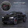 1/24 Lambo URUS Bison SUV Alloy Sports Toys Car Model Diecasts Metal Off-road Vehicles Simulation Sound And Light Kids Toy Gifts
