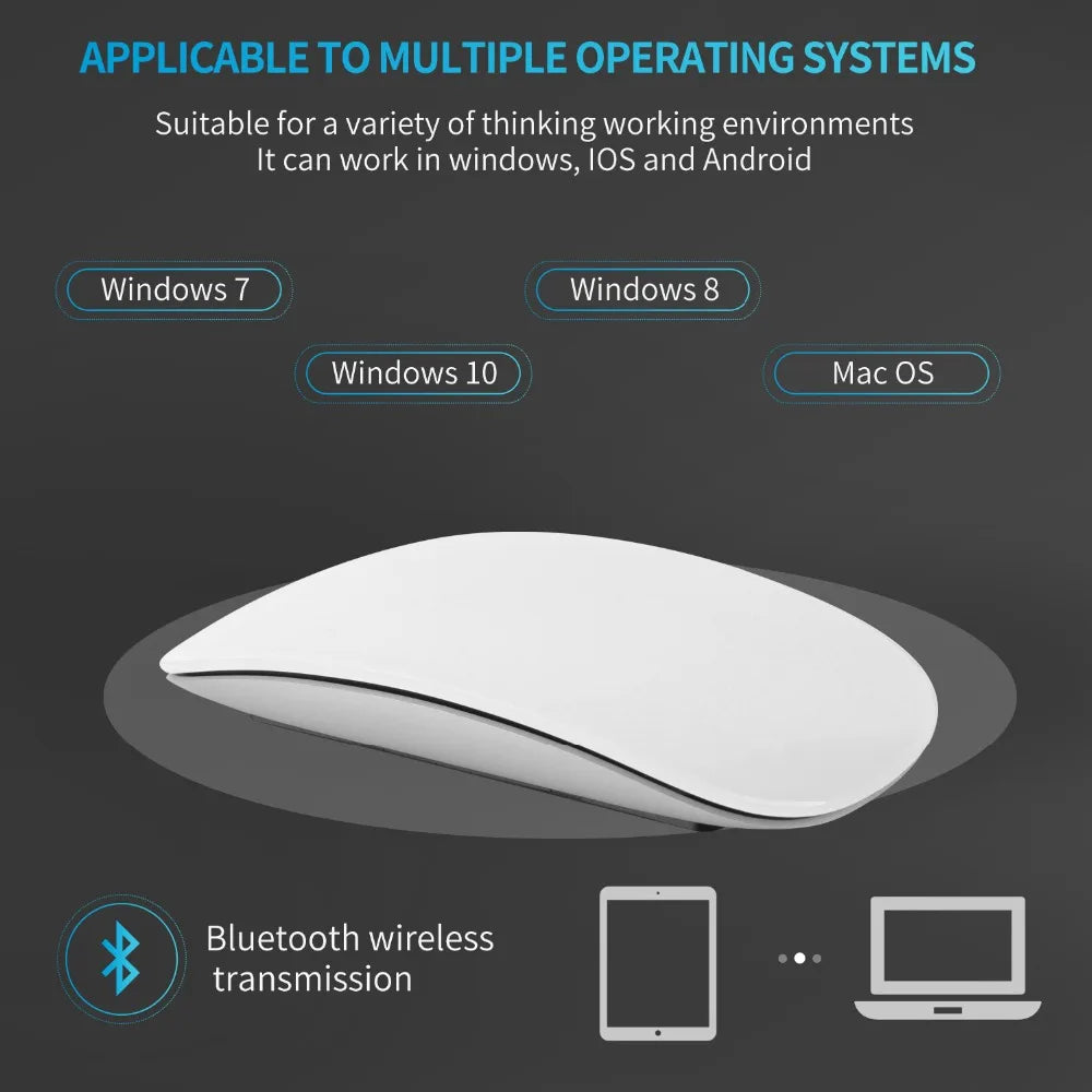 Wireless Bluetooth Mouse For Apple Macbook air Pro For Xiaomi Laptop PC Rechargeable Mice For Huawei Matebook Notebook Computer