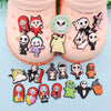 1-23Pcs PVC The Nightmare Before Christmas Jack Sally DIY Shoe Button Charms Adult Buckle Clog Accessories X-mas Gift